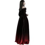 Black and Red 'Orphelia' Long Dress
