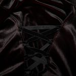Longue Robe 'Orphelia' Noire et Rouge
