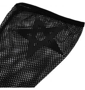 Sexy Black Faux Leather 'Pentagram' Shorts