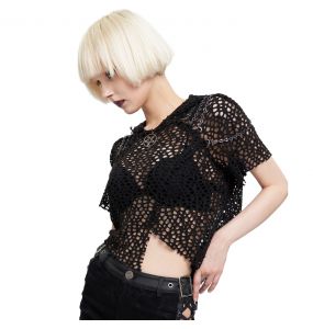 Black 'Sherzal' Hoodie Top