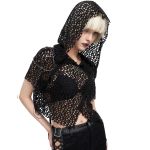 Black 'Sherzal' Hoodie Top