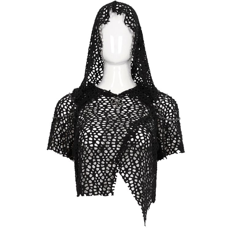 Haut à Capuche 'Sherzal' Noir