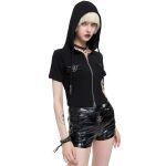 Black 'Pentagram' Hoodie Top