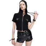 Black 'Pentagram' Hoodie Top