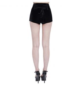 Short 'Artemis' en Velours Noir