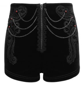 Short 'Artemis' en Velours Noir
