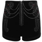 Short 'Artemis' en Velours Noir
