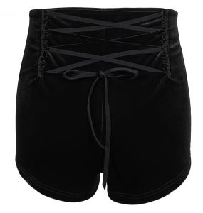 Short 'Artemis' en Velours Noir