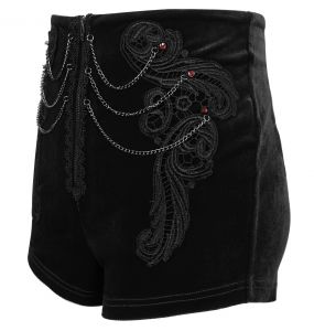 Short 'Artemis' en Velours Noir