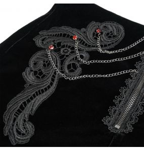 Short 'Artemis' en Velours Noir