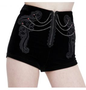 Short 'Artemis' en Velours Noir