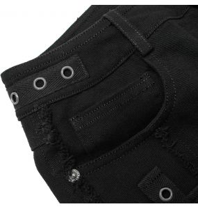 Black 'Ragged' Gothic Shorts