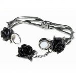 Bracelet 'Wild Black Rose'