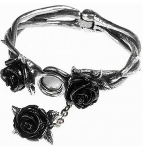 Wild Black Rose Bangle