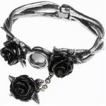 Wild Black Rose Bangle