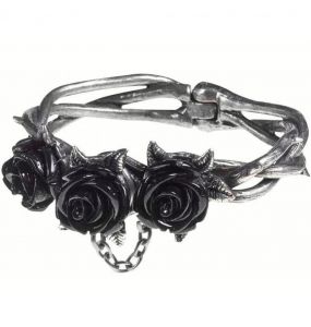 Wild Black Rose Bangle