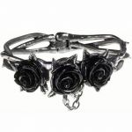 Wild Black Rose Bangle