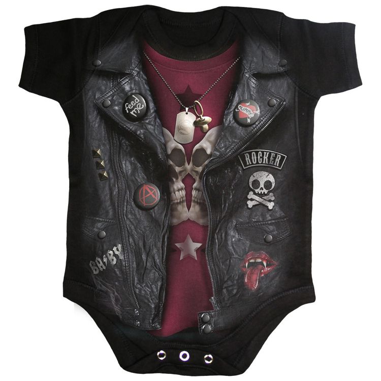 Body pour Bébé 'Baby Biker' Noir