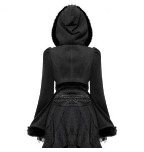 Black Gothic Lolita Hooded 'Melissa' Bolero