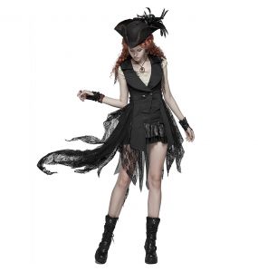 Black 'Norra' Mini-Skirt