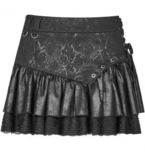 Black 'Norra' Mini-Skirt