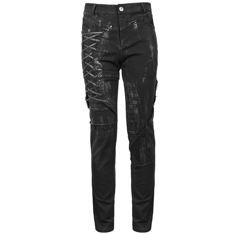 Pantalon 'Wasteland' en Jean Noir