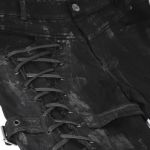 Pantalon 'Wasteland' en Jean Noir