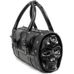 Black 'Skull' Rectangular Handbag