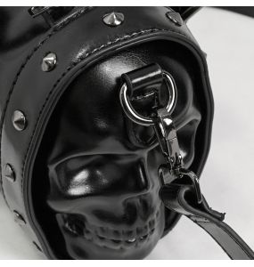 Black 'Skull' Rectangular Handbag