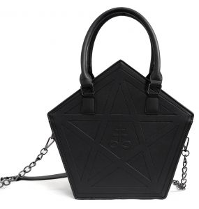Black 'Pentagram' Tote Bag