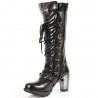 Black Itali and Nomada Leather New Rock Trail High Boots