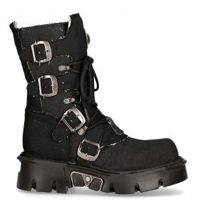 Black New Rock Eco Boots