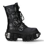 Black Itali and Nomada Leather New Rock Wall Boots