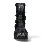 Black Itali and Nomada Leather New Rock Wall Boots