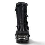 Black Itali and Nomada Leather New Rock Wall Boots