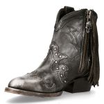 Gray New Rock West Nirvana Ankle Boots