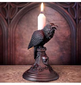 'Poe's Raven' Candlestick