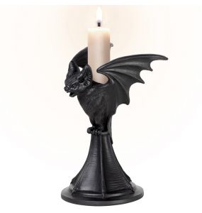 Black 'Vespertilio' Candlestick