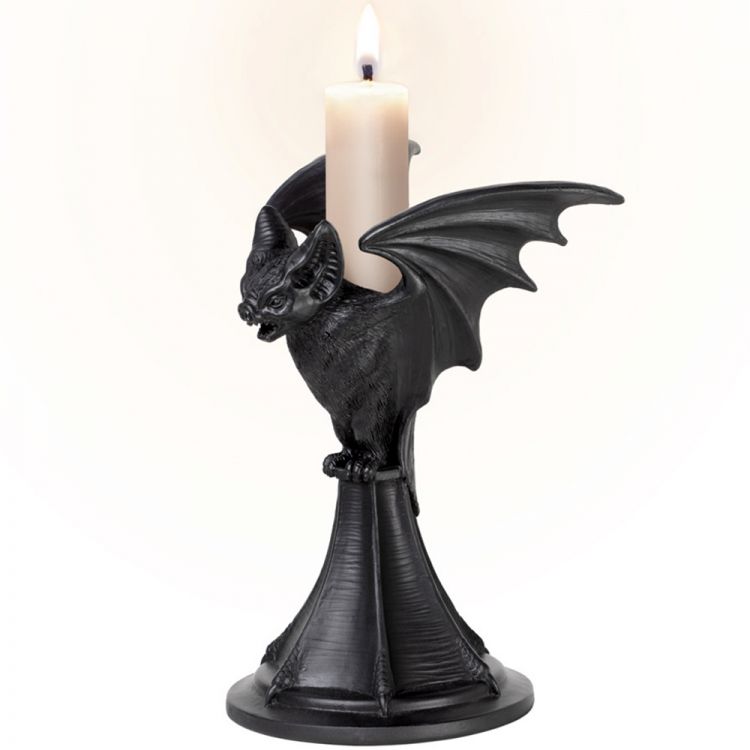 Black 'Vespertilio' Candlestick