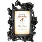 Black 'Rose & Vine' Photo Frame