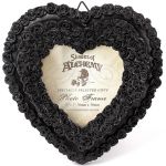 Small 'Black Rose Heart' Photo Frame