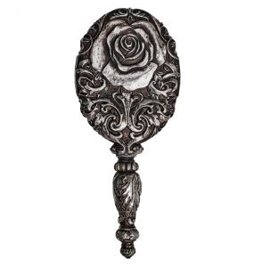 Miroir à Main 'Baroque Rose' Argenté