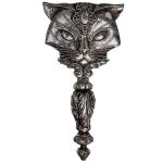 Silver 'Sacred Cat' Hand Mirror