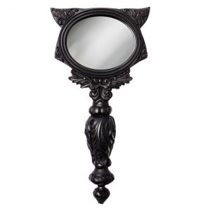 Miroir à Main 'Sacred Cat' Noir