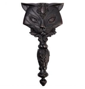 Miroir à Main 'Sacred Cat' Noir