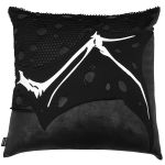 Coussin Imprimé 'Wing Bone' Noir