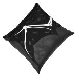 Coussin Imprimé 'Wing Bone' Noir