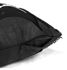 Coussin Imprimé 'Wing Bone' Noir