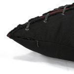Black and Red 'Punk' X-Shaped Pillow