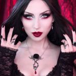 Boucles d'Oreilles 'Empyrean Tear' Rouges